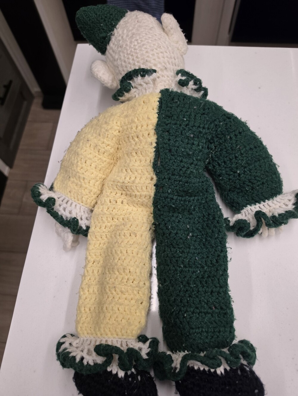 Vintage 23" Crochet Clown - Picture 4 of 4